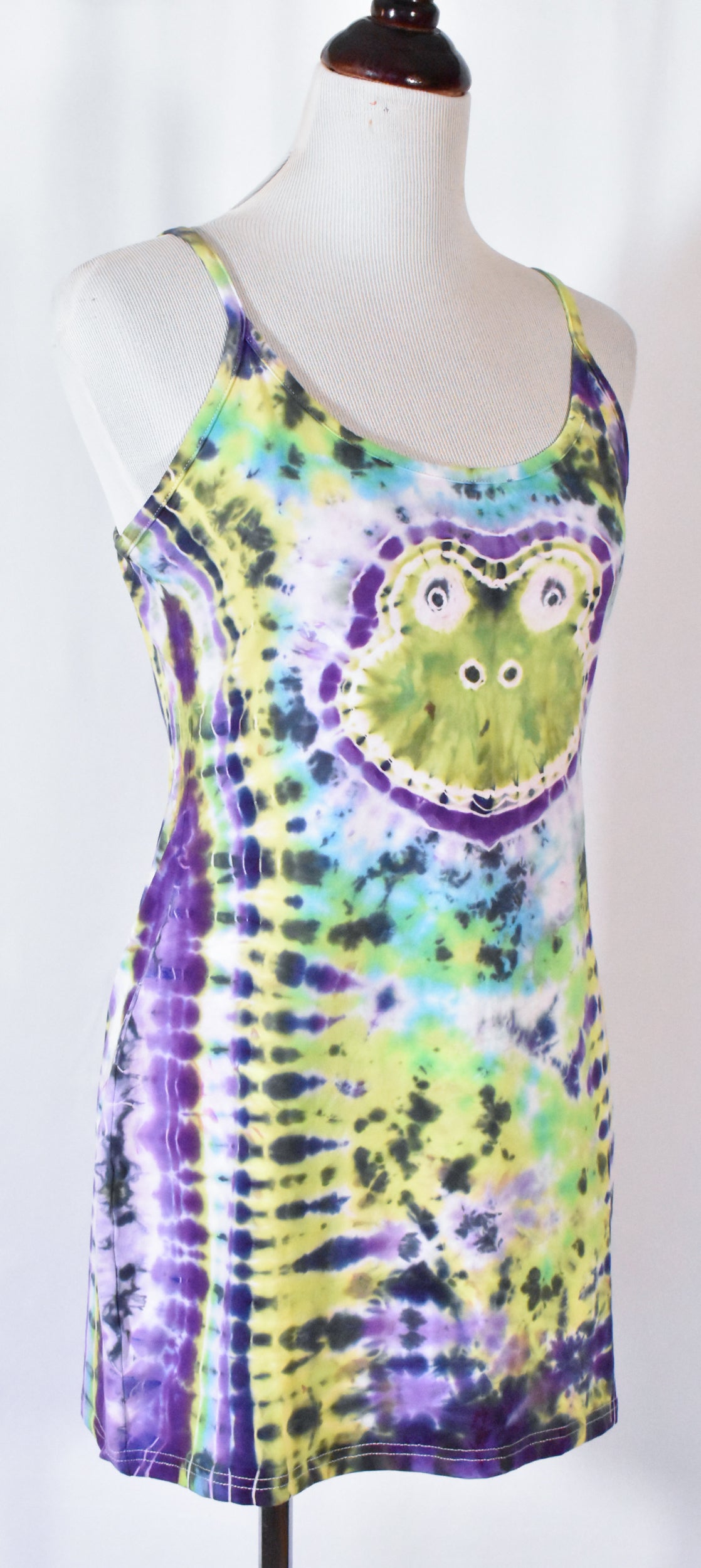 FROGGY Hot Gurl Tie Dyed Strappy Mini Tank Dress size XL