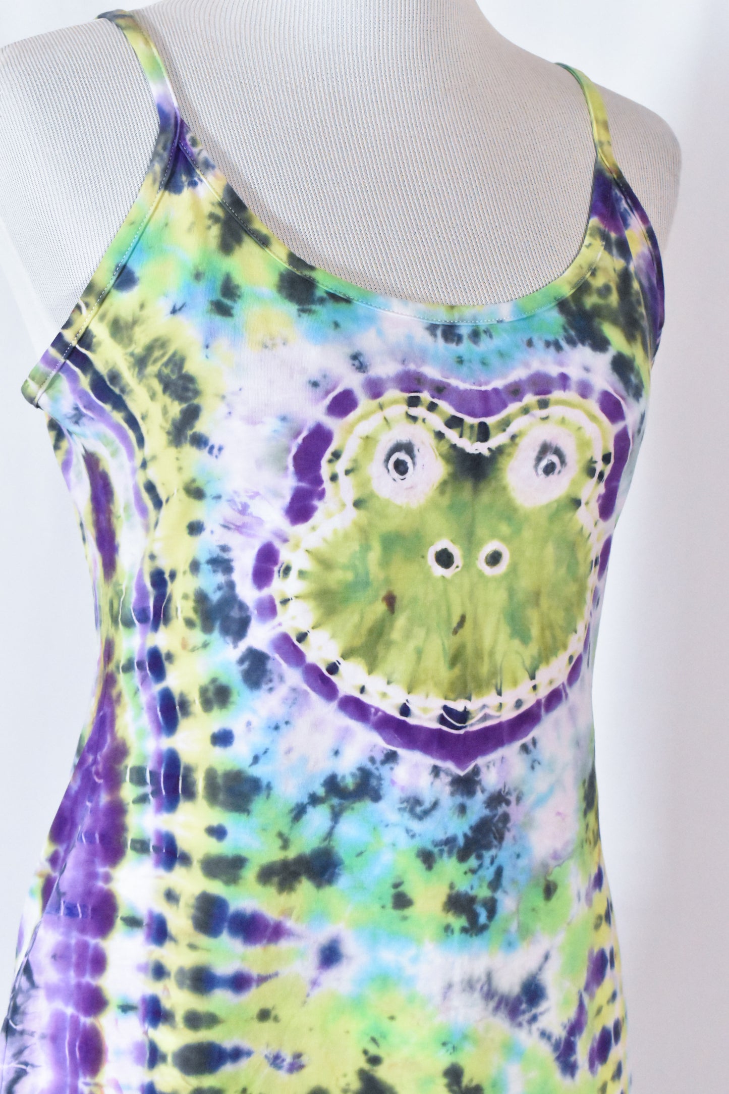 FROGGY Hot Gurl Tie Dyed Strappy Mini Tank Dress size XL