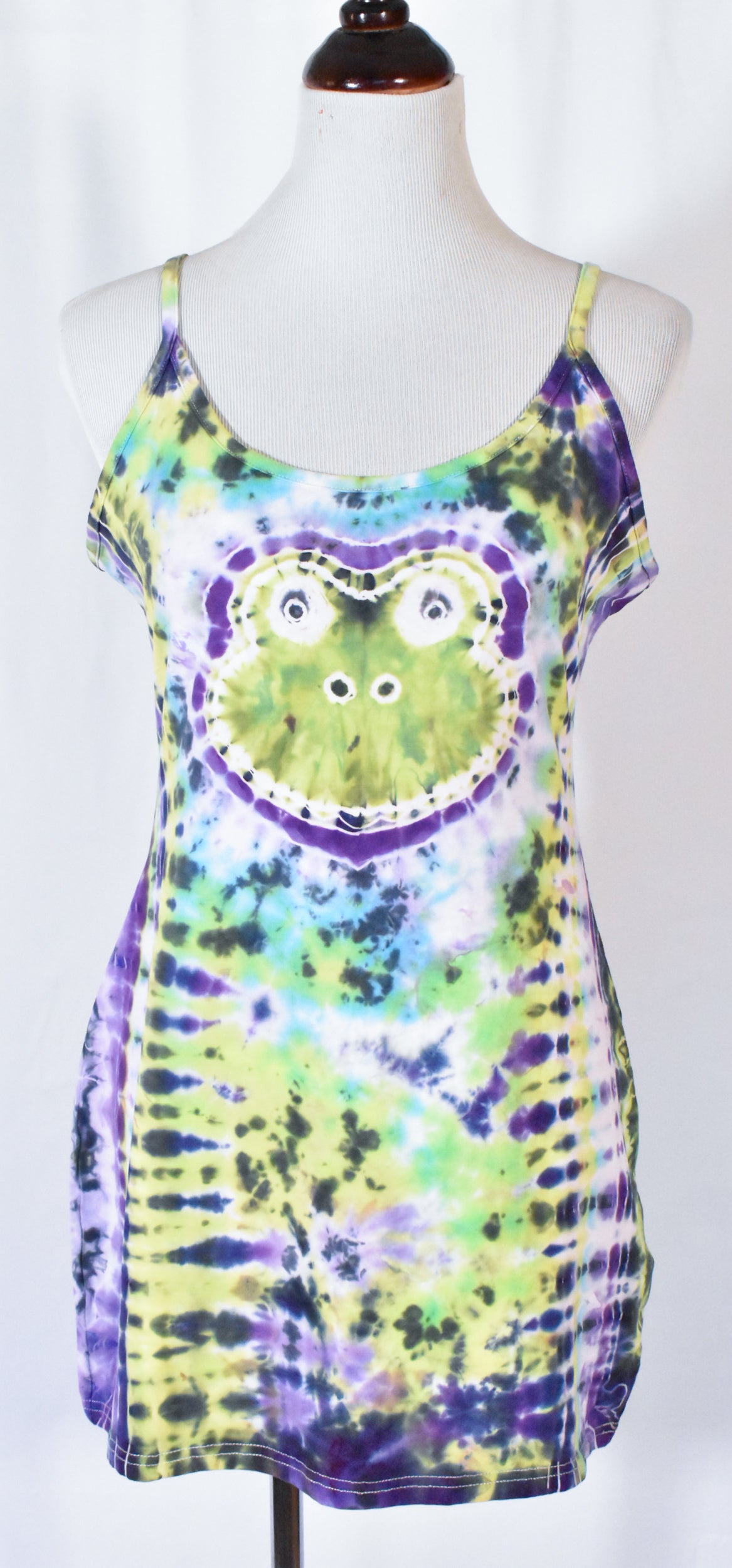 FROGGY Hot Gurl Tie Dyed Strappy Mini Tank Dress size XL