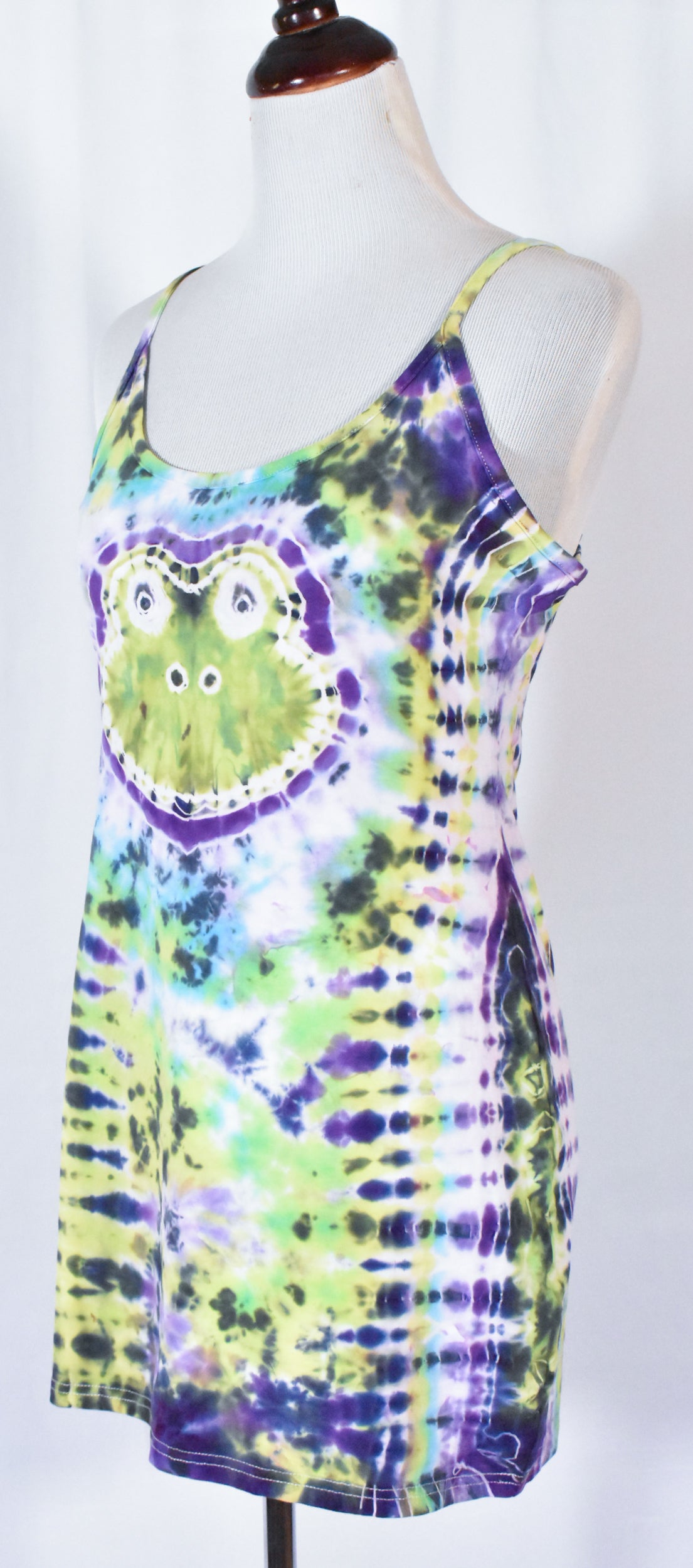 FROGGY Hot Gurl Tie Dyed Strappy Mini Tank Dress size XL