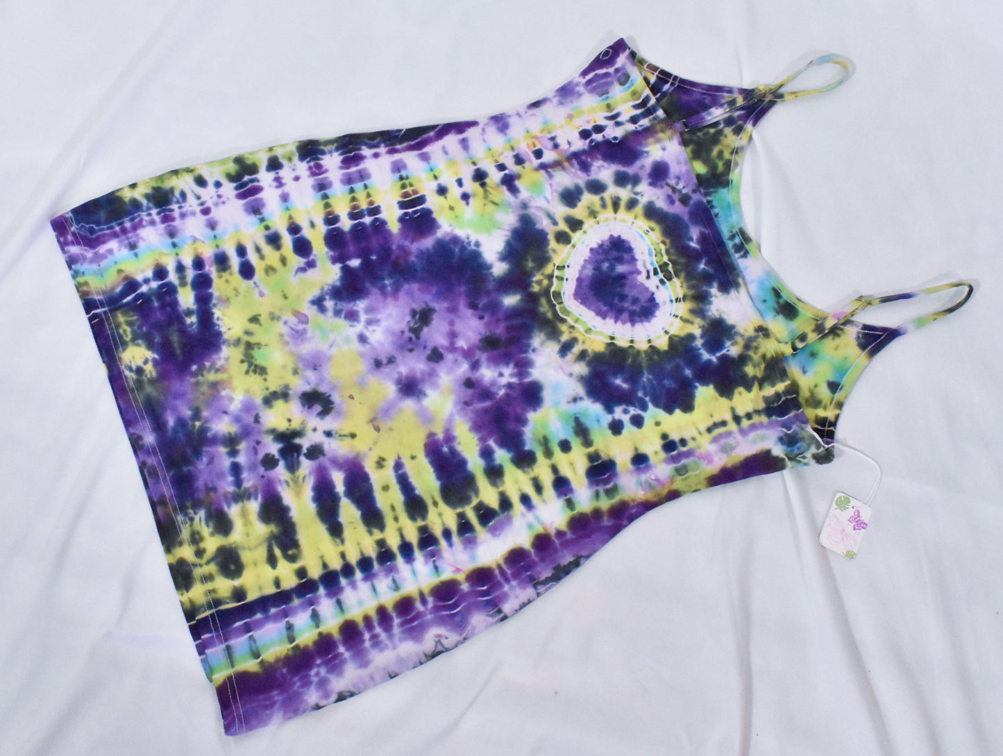 FROGGY Hot Gurl Tie Dyed Strappy Mini Tank Dress size XL