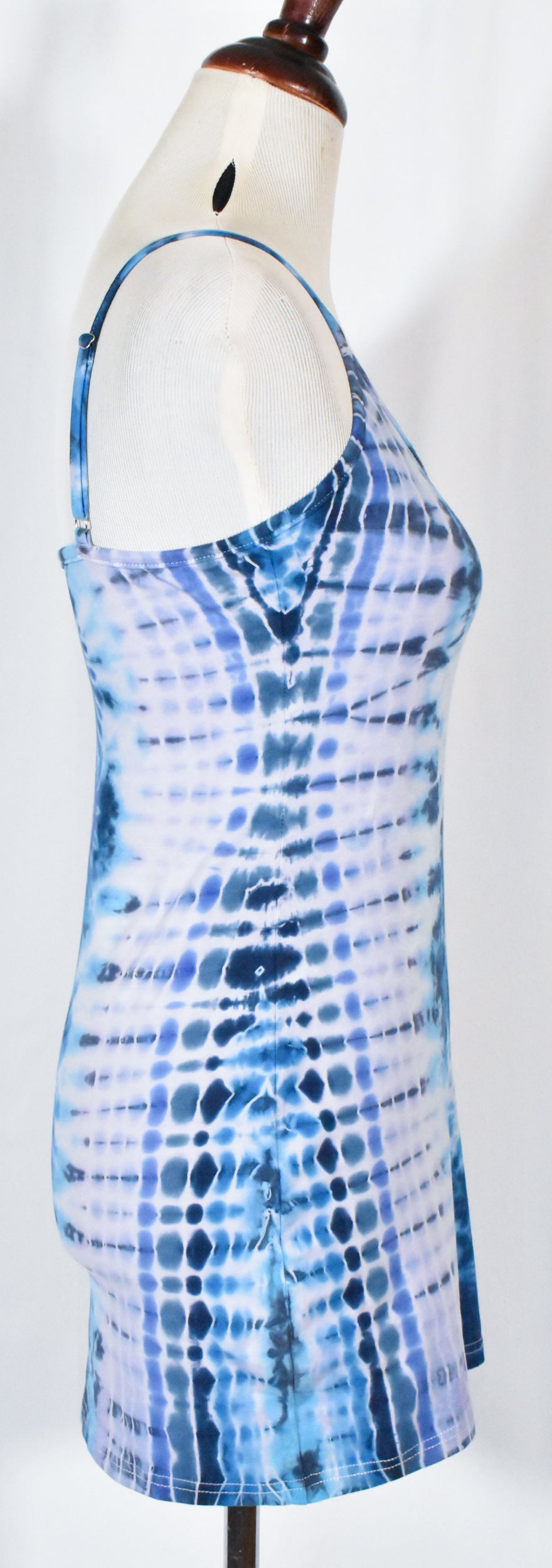 BLUES Babe HOT Gurl Tie Dyed Strappy Mini Tank Dress with Heart size Medium