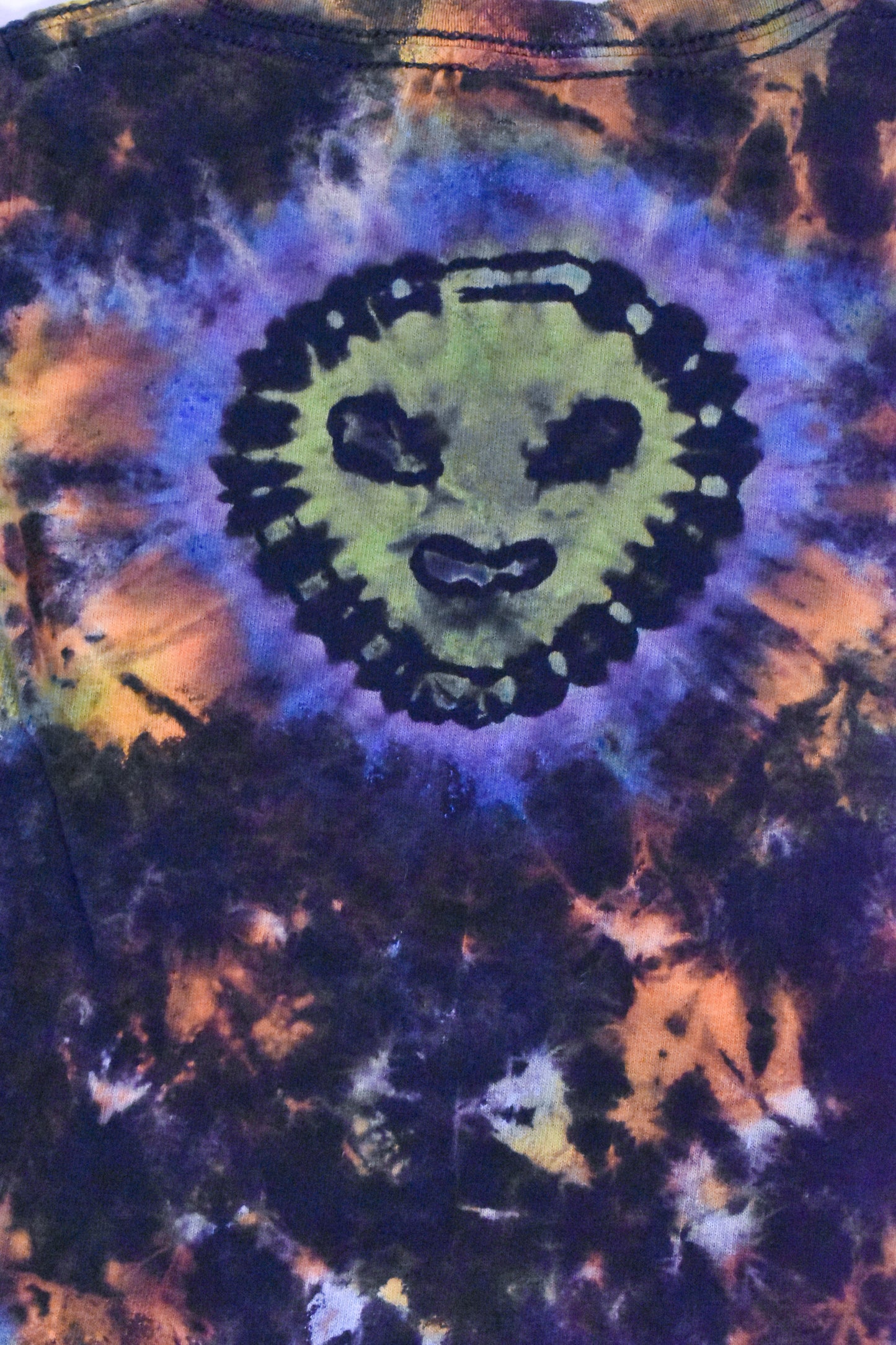 UFO + Alien Reverse Tie Dye Cotton Tee Toddler size T2