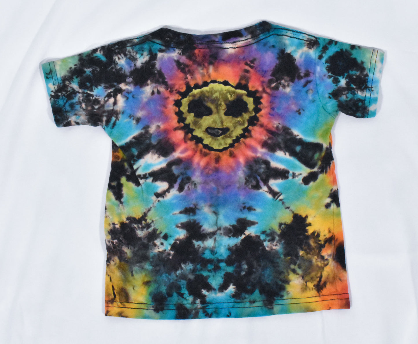 UFO + Alien Reverse Tie Dye Cotton Tee Toddler size T2