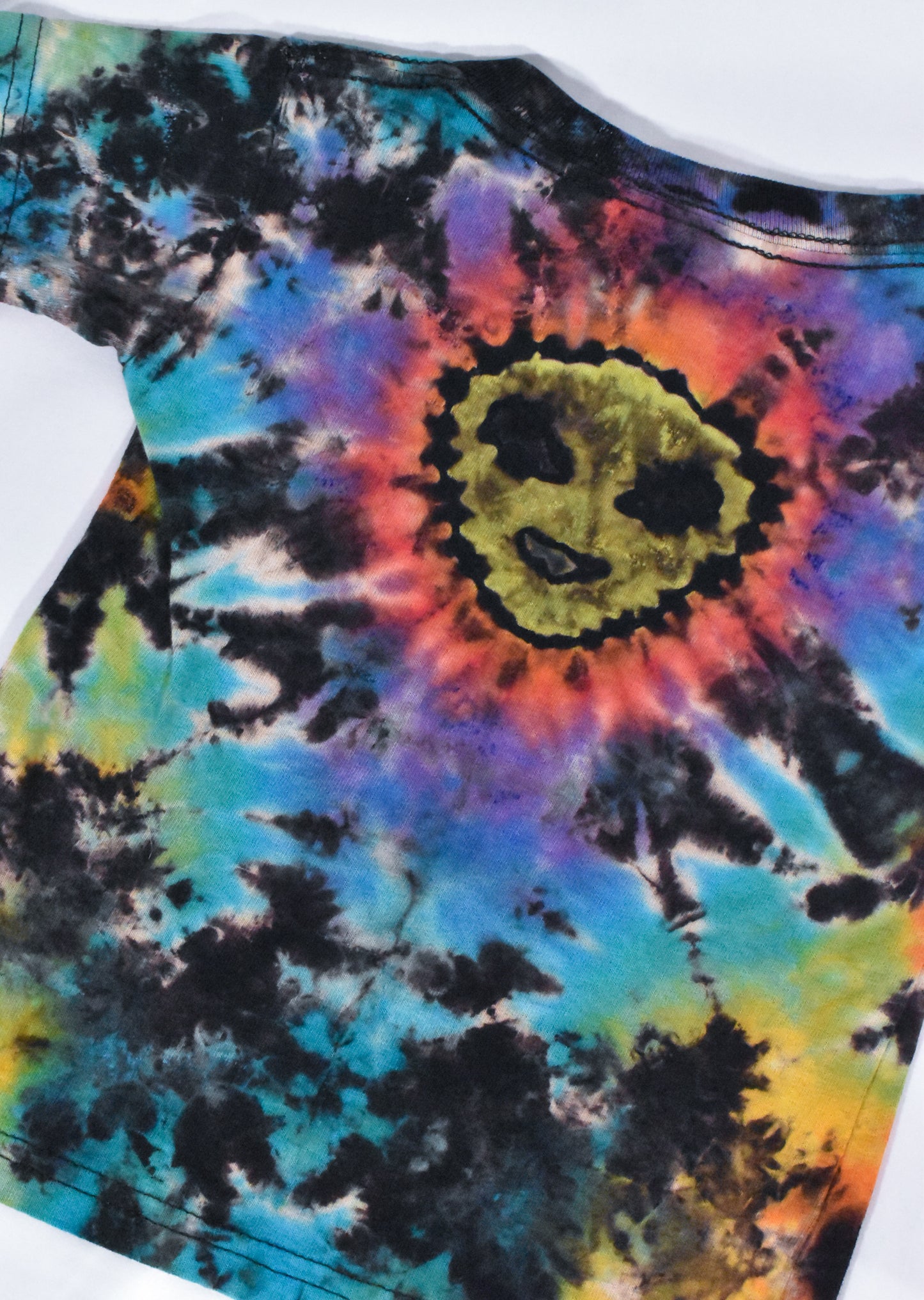 UFO + Alien Reverse Tie Dye Cotton Tee Toddler size T2