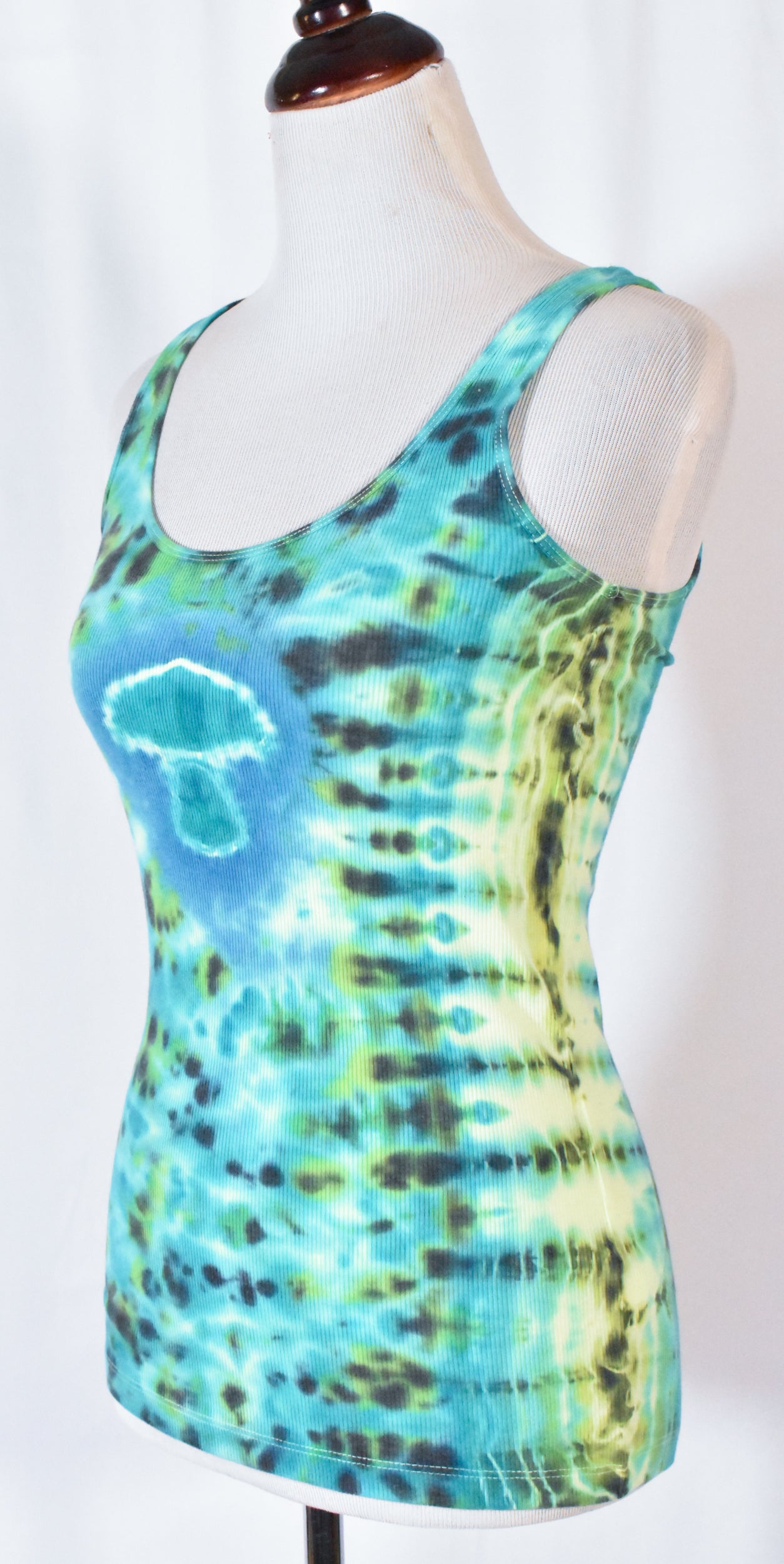 MUSHROOM Cotton Stretch Slim Fit Tank Top Women's size Small