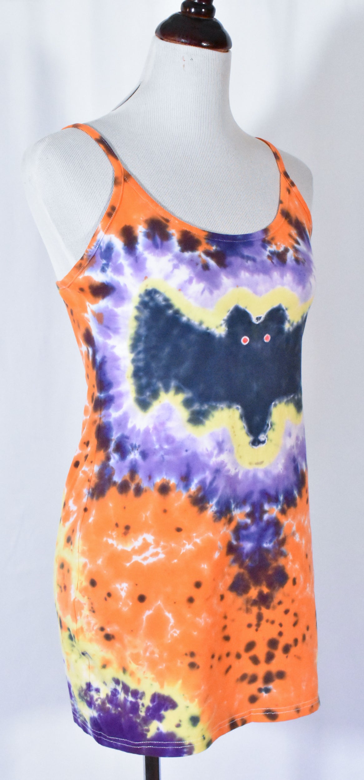 BATTY Hot Gurl Tie Dyed Strappy Mini Tank Dress size Large