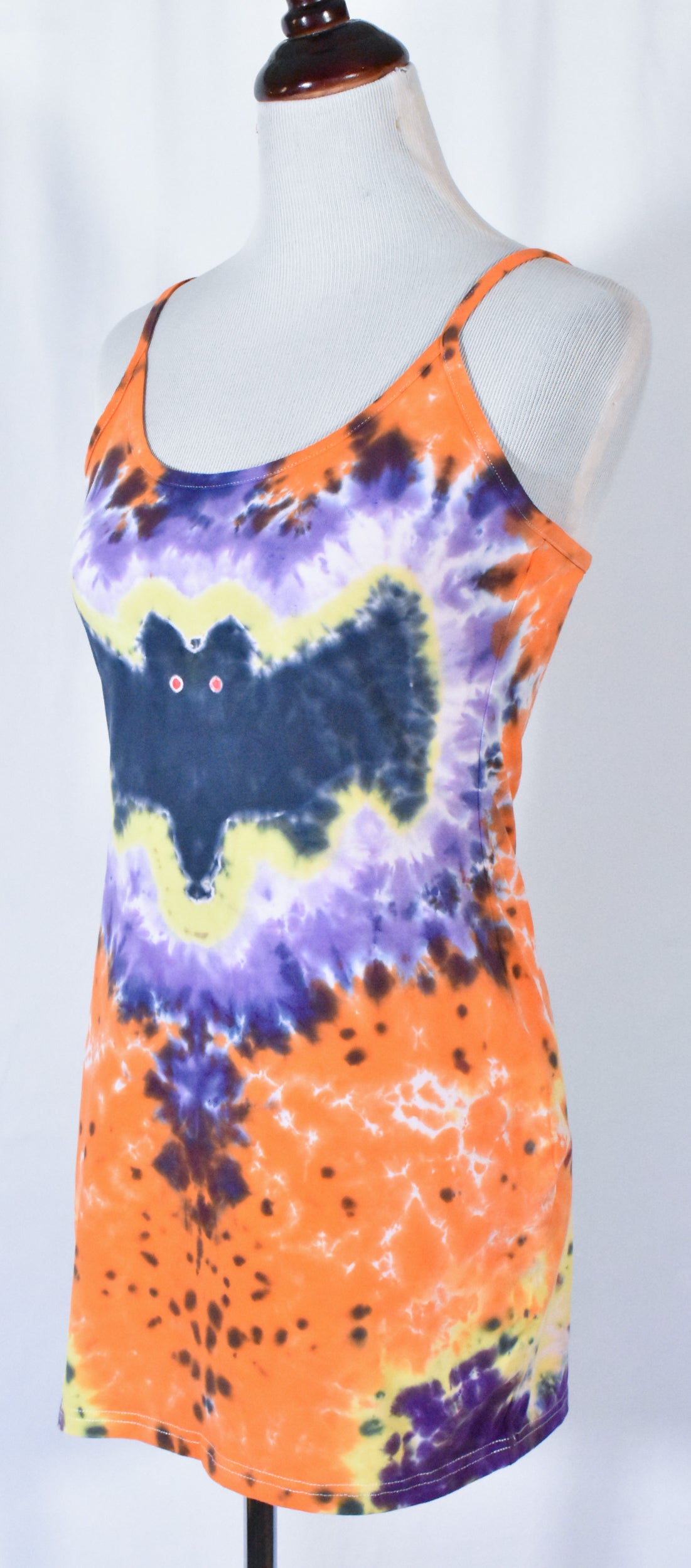 BATTY Hot Gurl Tie Dyed Strappy Mini Tank Dress size Large