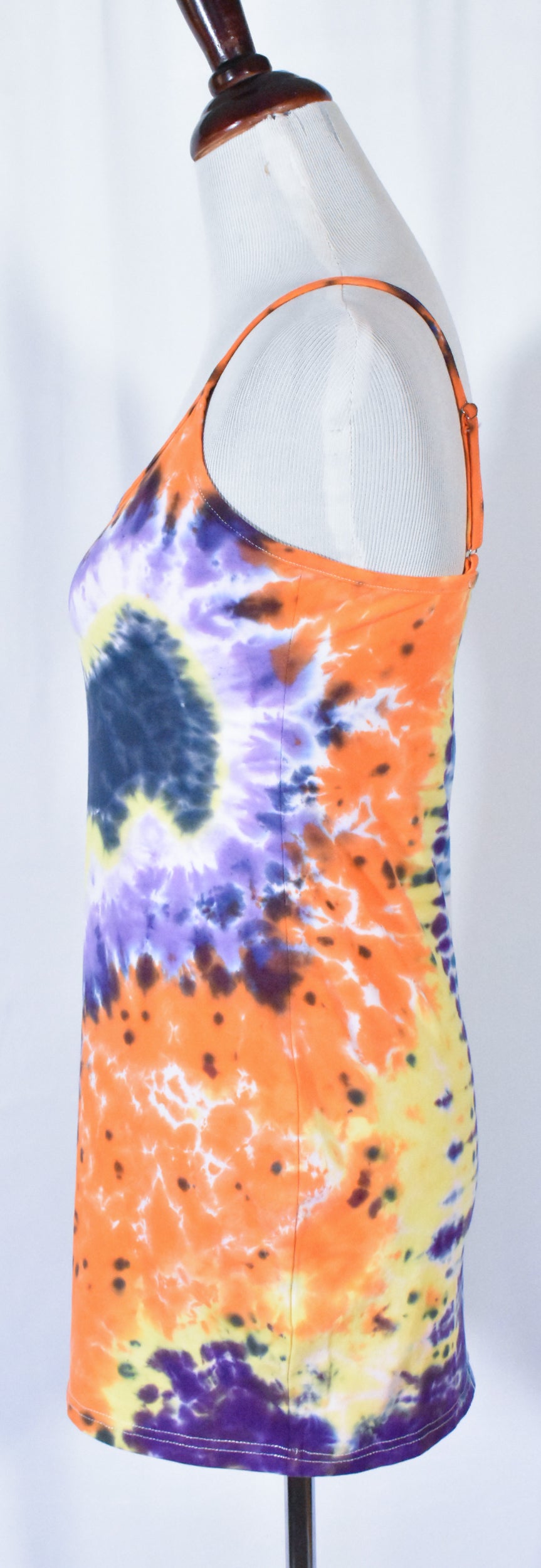 BATTY Hot Gurl Tie Dyed Strappy Mini Tank Dress size Large