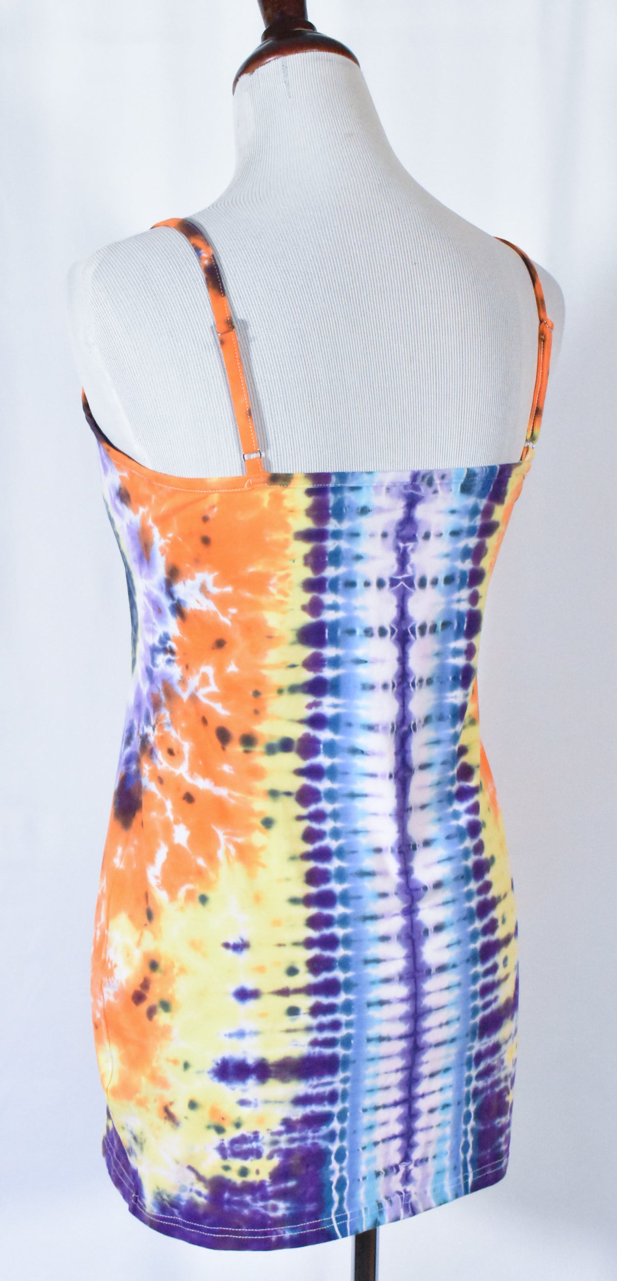 BATTY Hot Gurl Tie Dyed Strappy Mini Tank Dress size Large