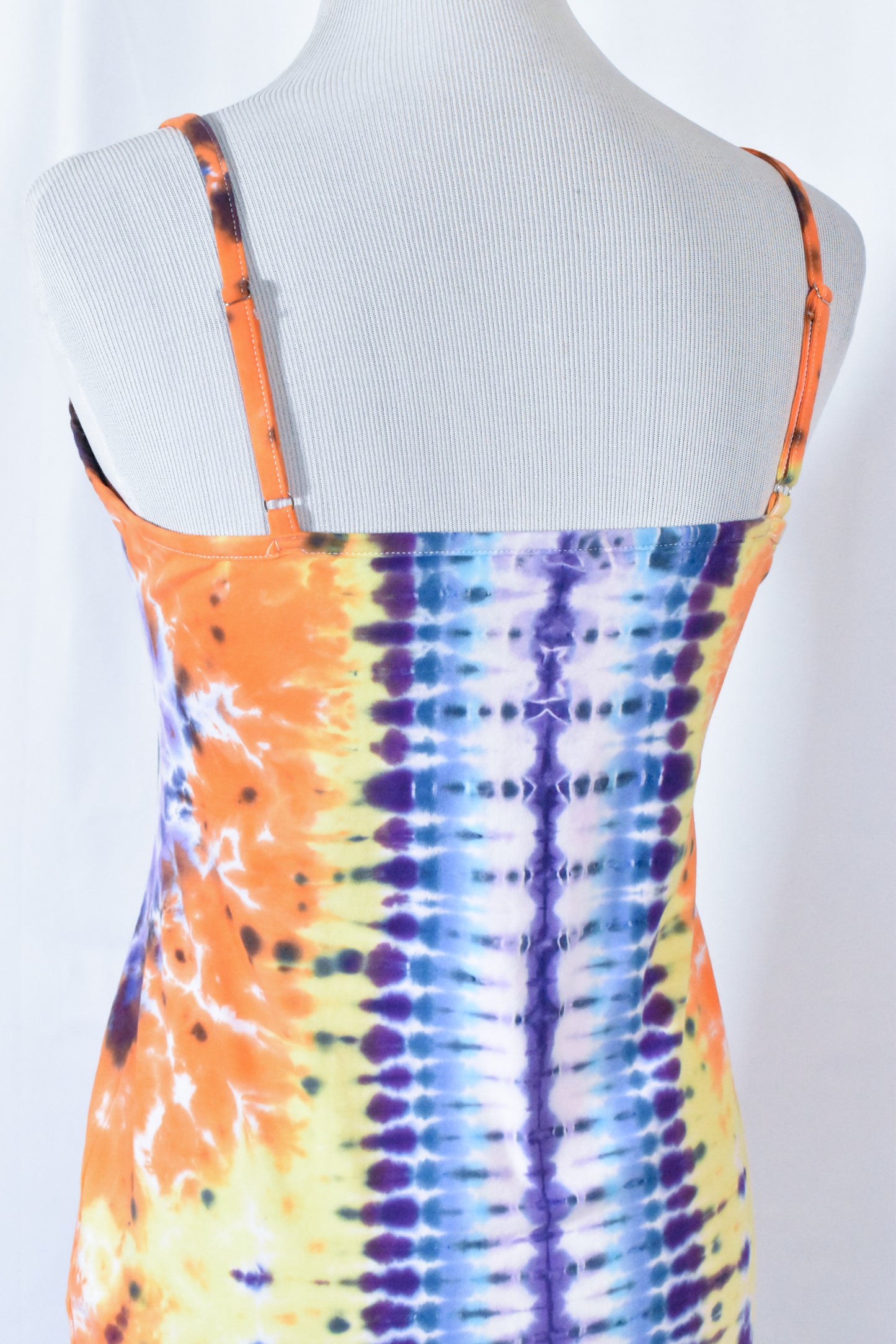 BATTY Hot Gurl Tie Dyed Strappy Mini Tank Dress size Large