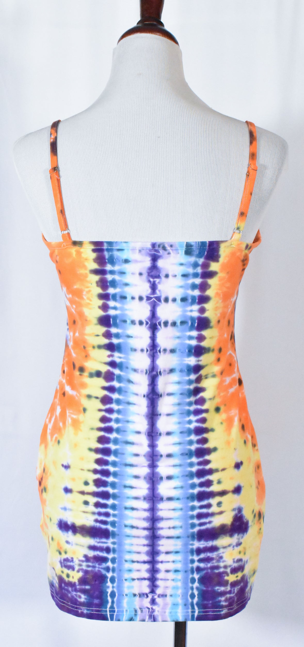 BATTY Hot Gurl Tie Dyed Strappy Mini Tank Dress size Large