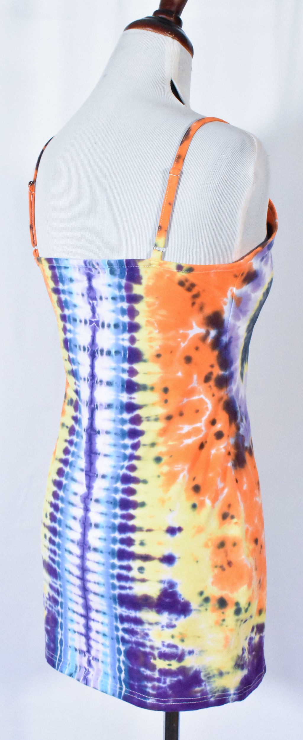 BATTY Hot Gurl Tie Dyed Strappy Mini Tank Dress size Large