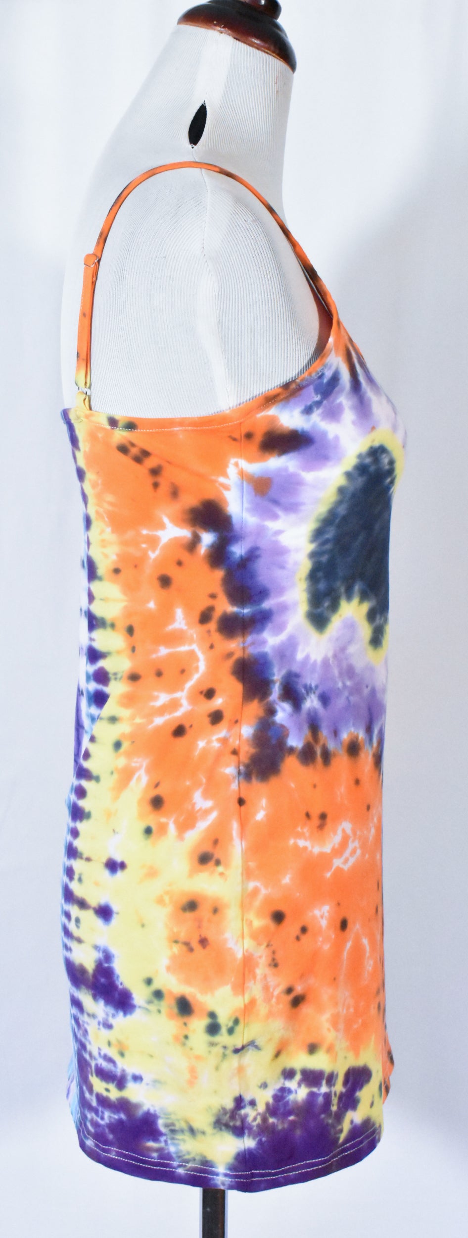 BATTY Hot Gurl Tie Dyed Strappy Mini Tank Dress size Large