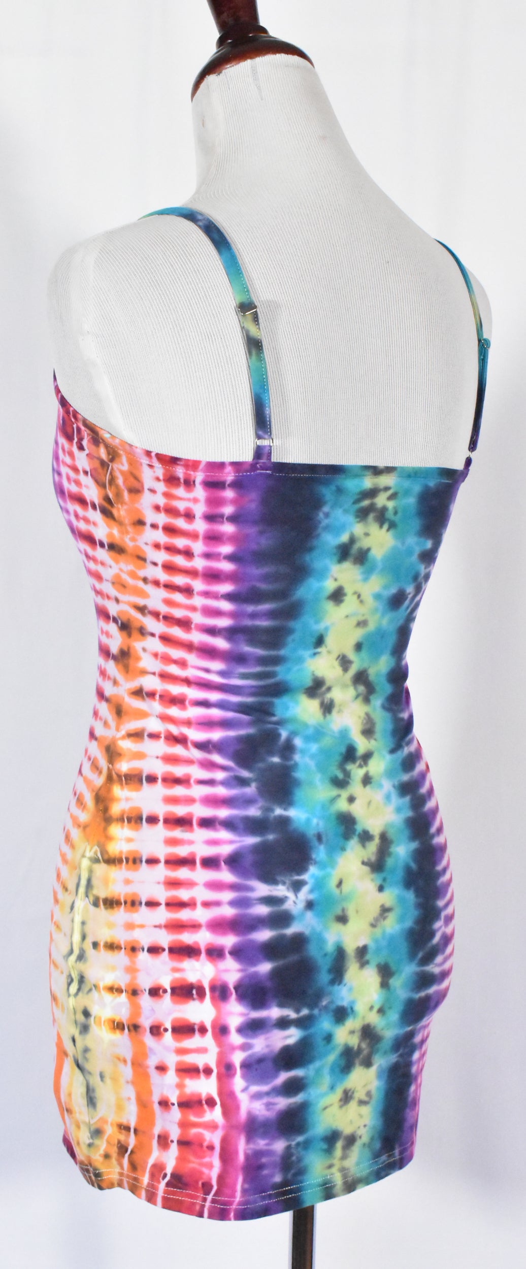 HOT Gurl Tie Dyed Strappy Mini Tank Dress with Heart size Small (Copy)