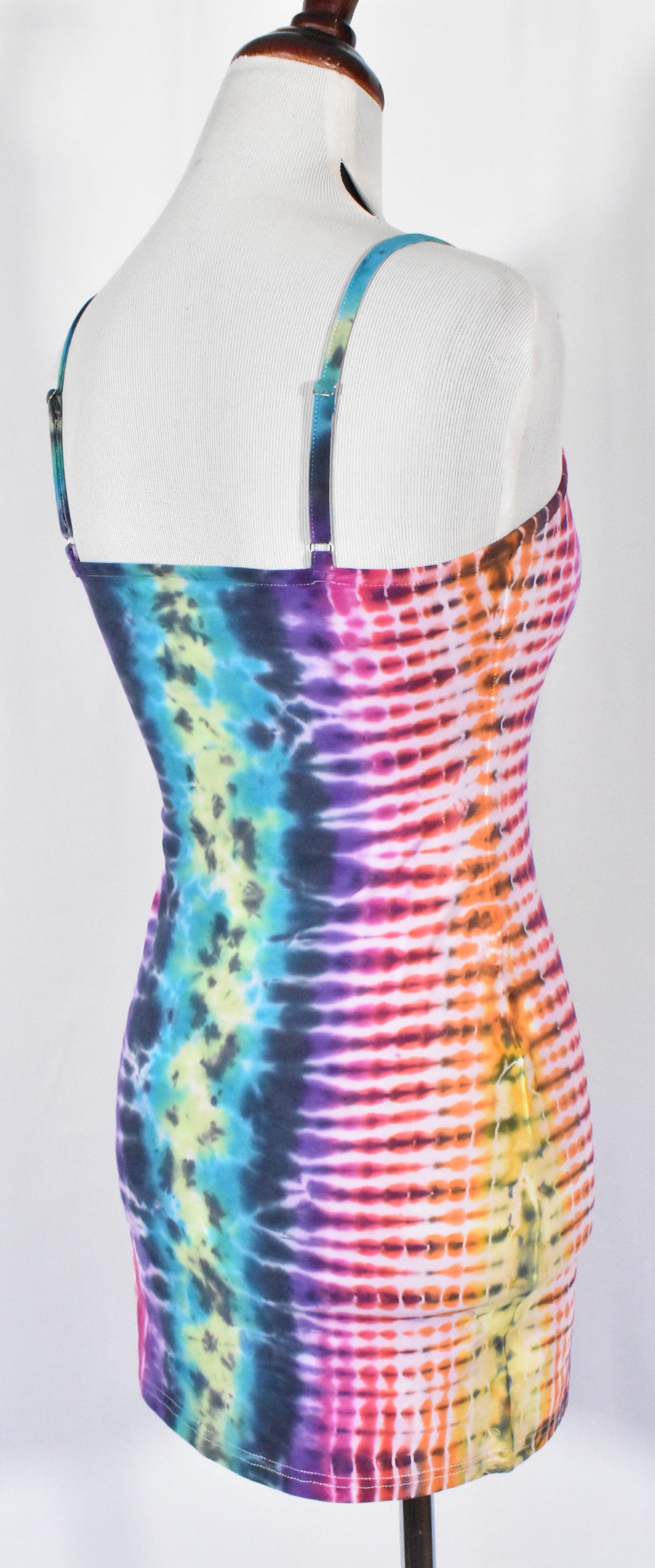 HOT Gurl Tie Dyed Strappy Mini Tank Dress with Heart size Small (Copy)