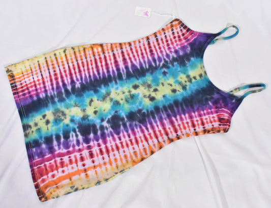 HOT Gurl Tie Dyed Strappy Mini Tank Dress with Heart size Small (Copy)