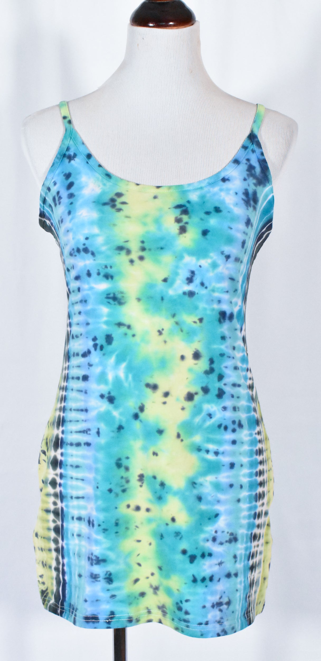 HOT Gurl Tie Dyed Strappy Mini Tank Dress size Large