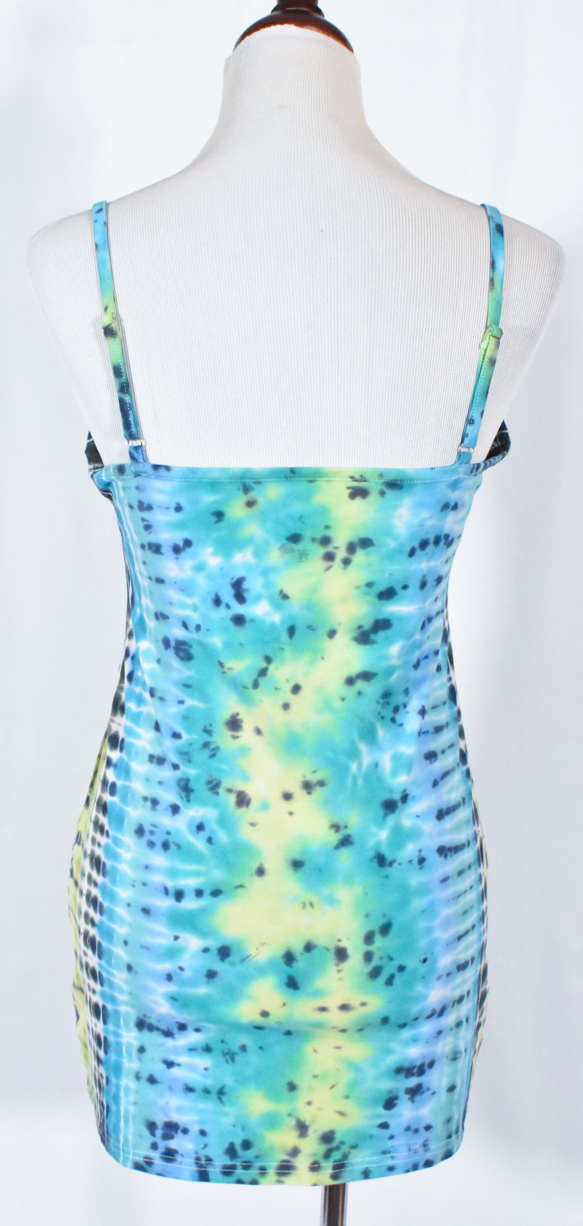 HOT Gurl Tie Dyed Strappy Mini Tank Dress size Large