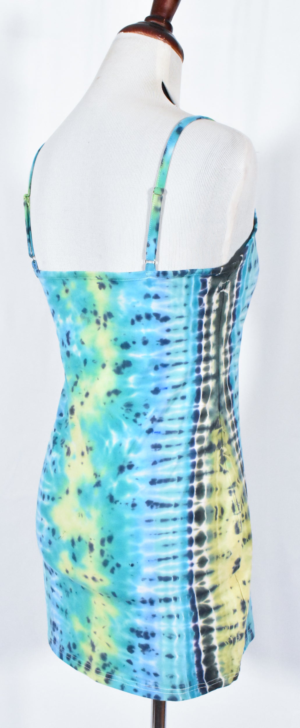 HOT Gurl Tie Dyed Strappy Mini Tank Dress size Large