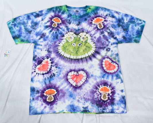 Frog HEART Shroom Cotton Tee size XXL 2XL