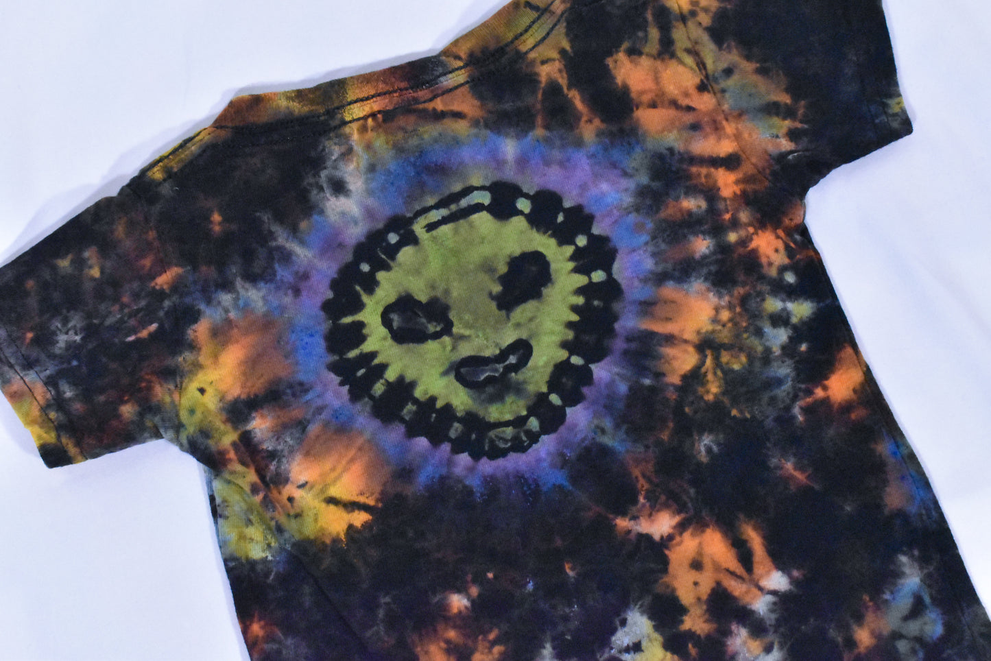 UFO + Alien Reverse Tie Dye Cotton Tee Toddler size T2
