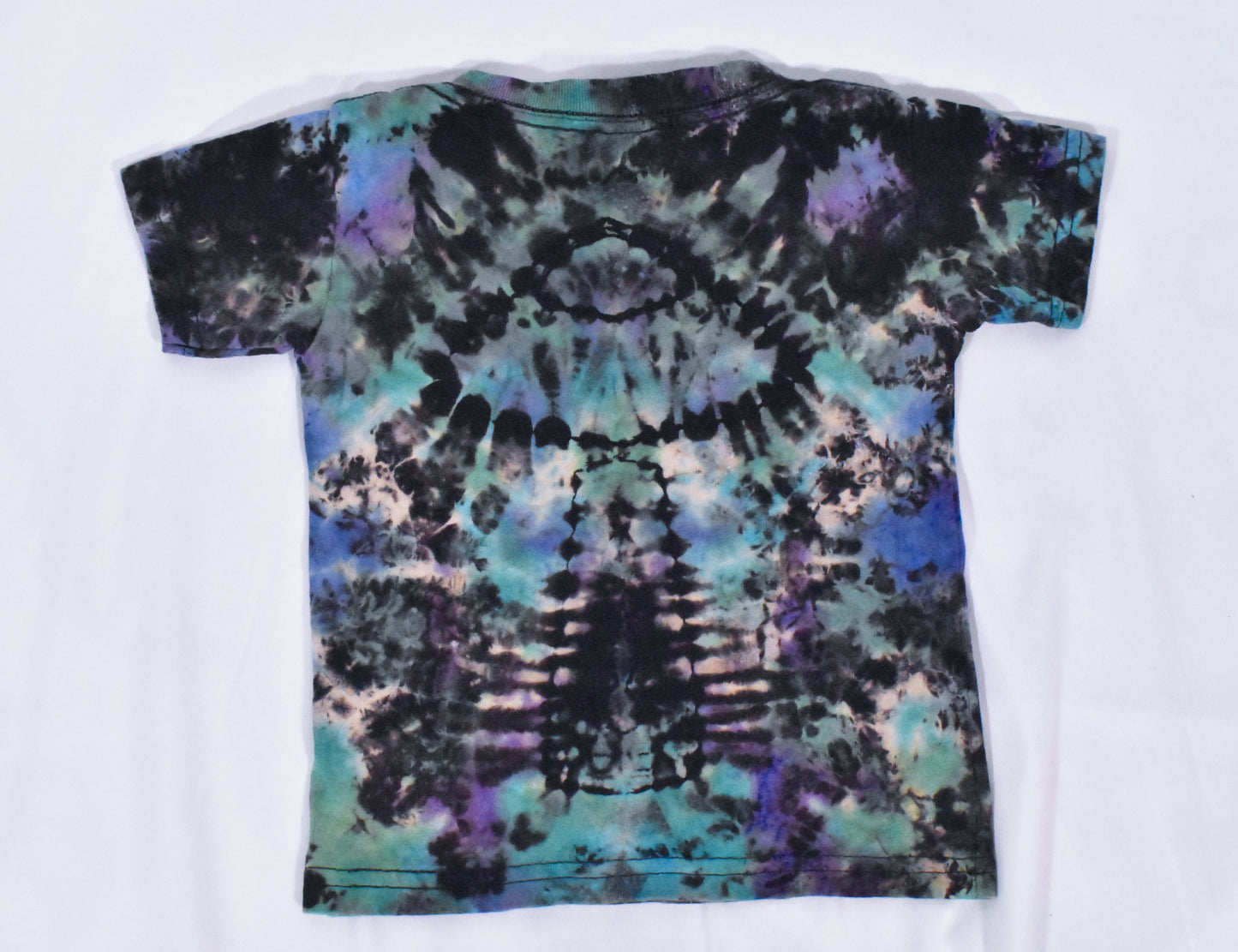 Hidden UFO + Alien Reverse Tie Dye Cotton Tee Toddler size T2