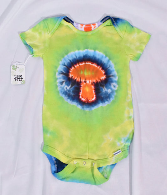 Mushroom Tie Dye Cotton Onesie Baby size 18 mo