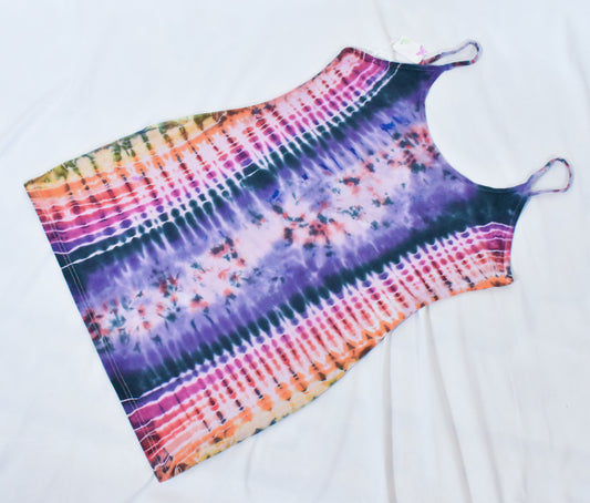 HOT Gurl Tie Dyed Strappy Mini Tank Dress size XL