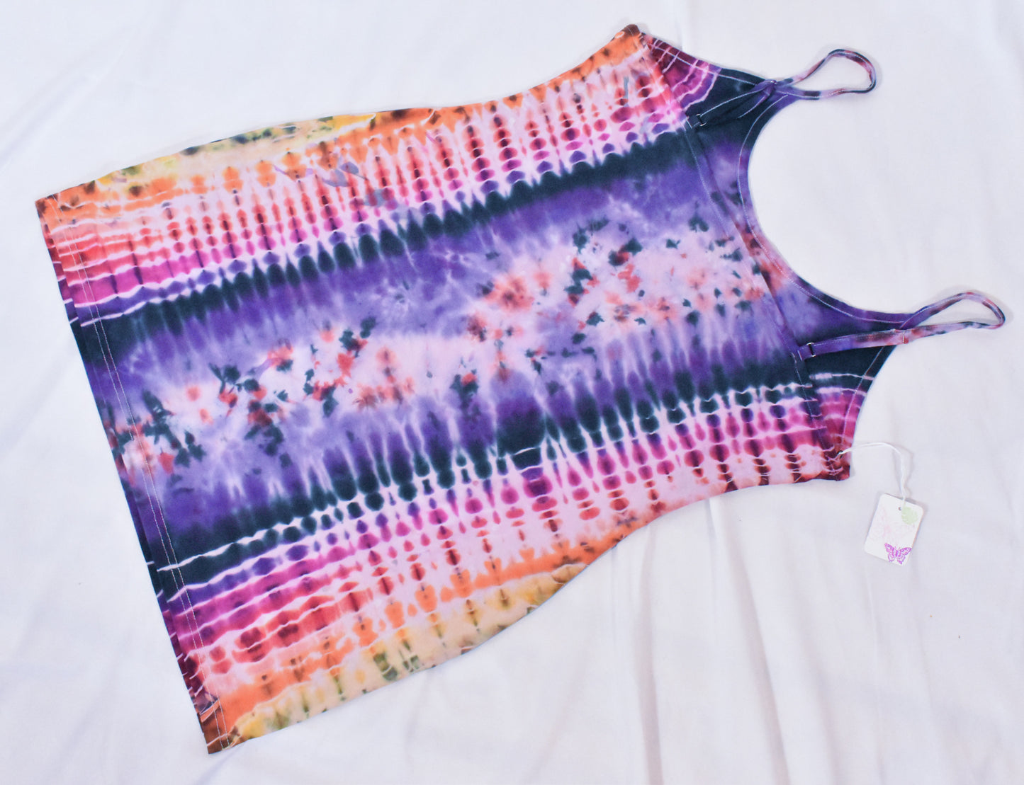 HOT Gurl Tie Dyed Strappy Mini Tank Dress size XL