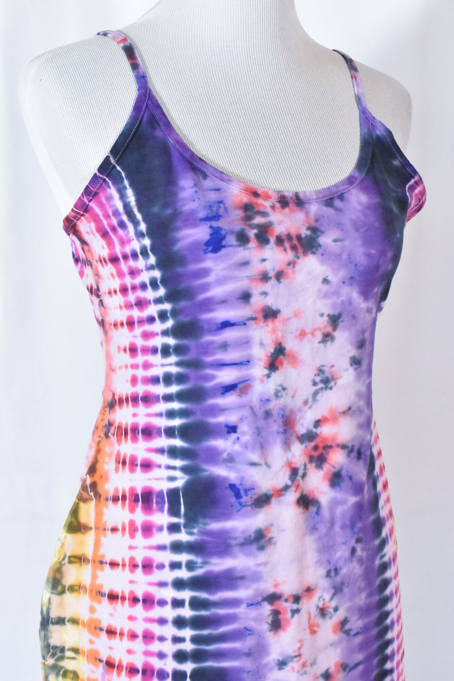 HOT Gurl Tie Dyed Strappy Mini Tank Dress size XL