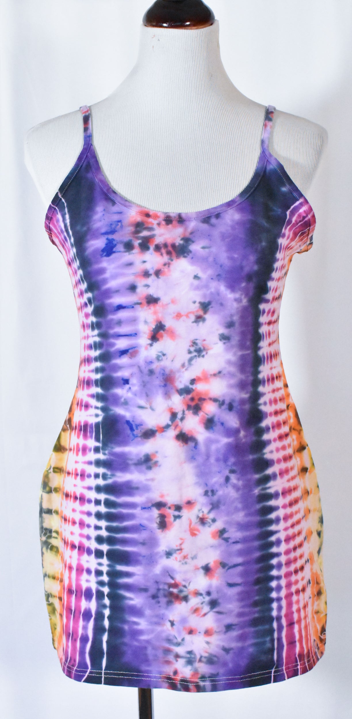 HOT Gurl Tie Dyed Strappy Mini Tank Dress size XL